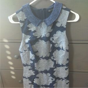 Anthropologie Sleeveless Peter Pan Collar Dress